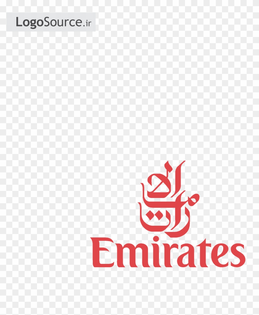 File Png - Emirates Airlines Logo Sticker Red Waterproof Paper #828462