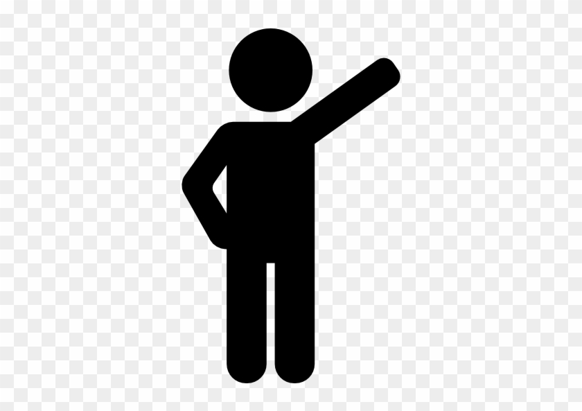 Man Waving Arm Free Icon - Man Waving Icon #828584
