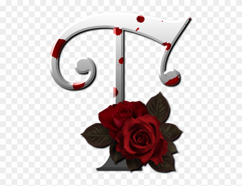 Alfabeto Gótico Con Sangre Y Rosas - Letras Con Sangre Png #828610