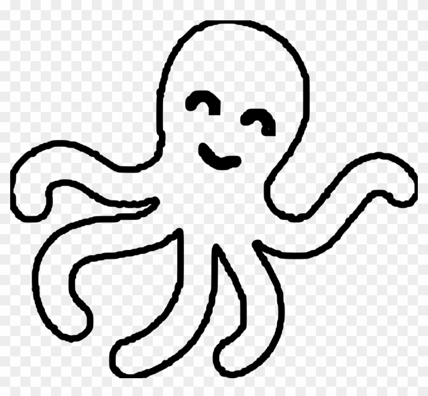 Clip Art Details - Chobotnička Omalovánka #828750