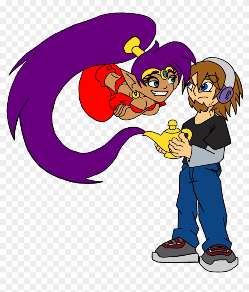 A Cheeky Half Genie Girl By Thejackedex - Cartoon Genie Girl #829913