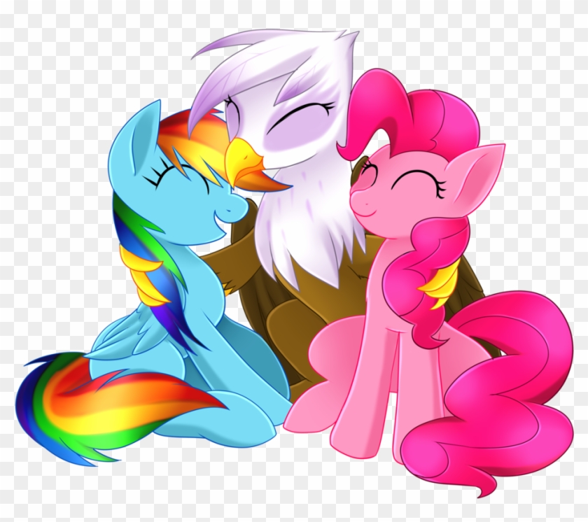 × - Gilda X Pinkie X Rainbow #830010