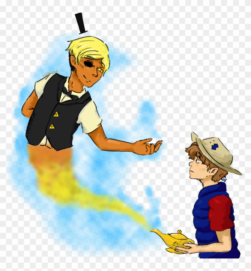 Billdip Genie Au By Whalesandburgers - Cartoon #830052