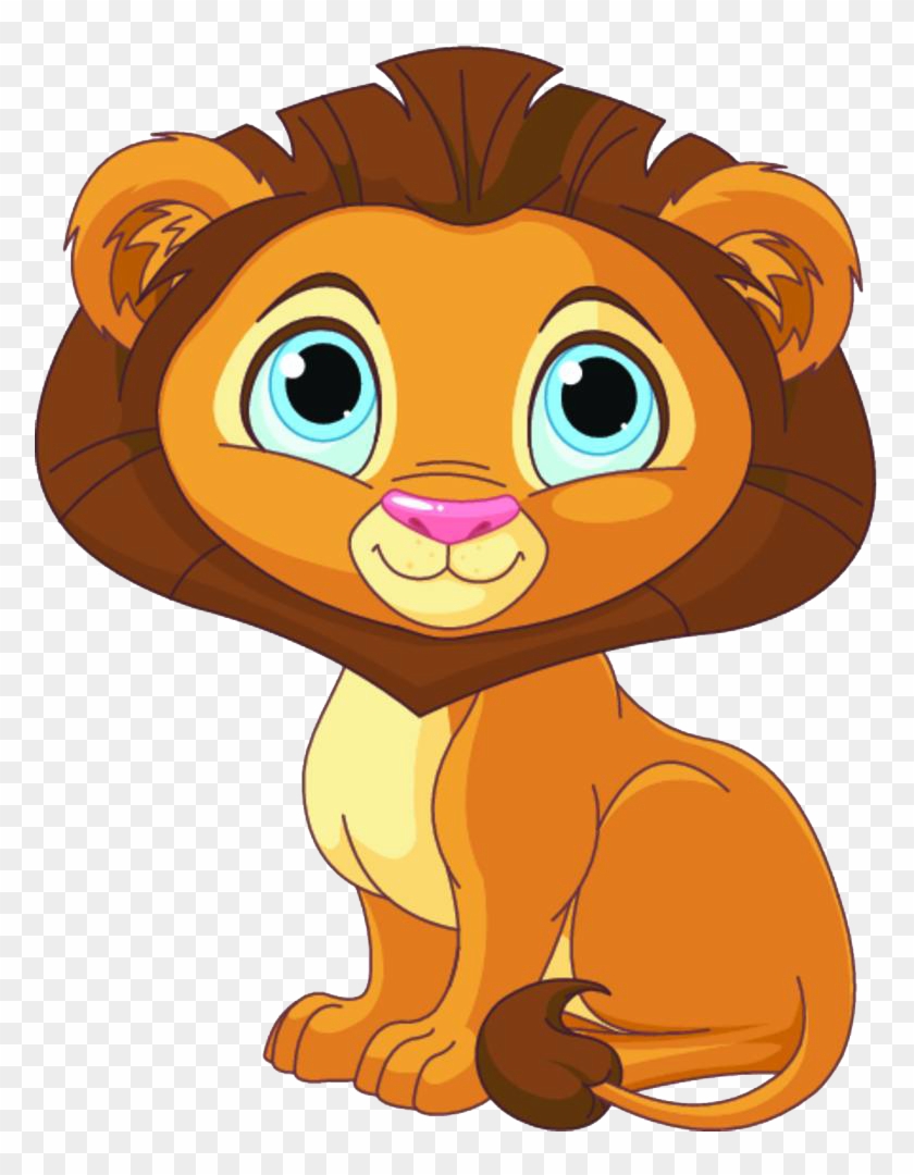 Lion Cartoon Clip Art - My Animal Abc Book [book] #830305