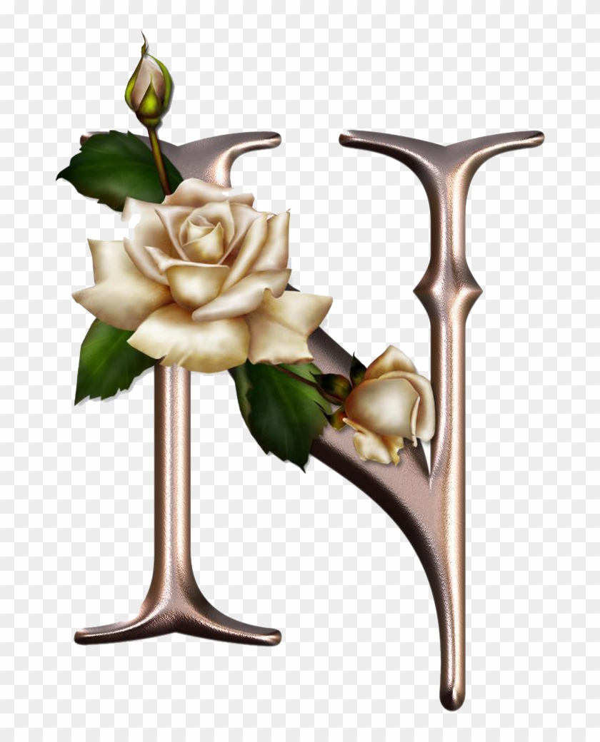 ≈ღfondos De Pantalla Y Mucho Másღ≈ - Letter N With Roses #830602