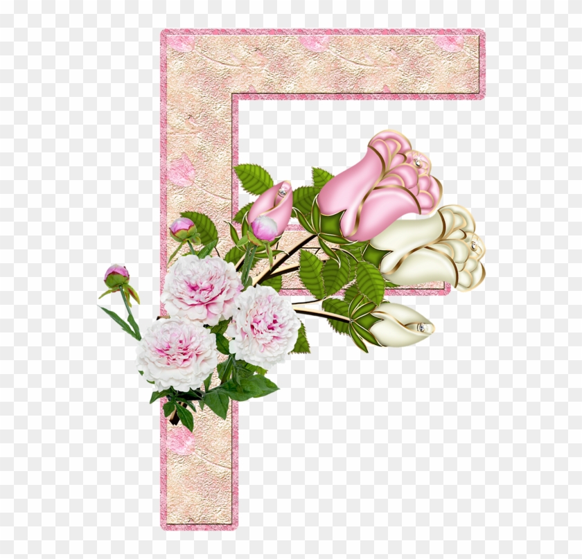 Flores Y Letras Para Decoupage - Letras Decorativas Para Imprimir Com Flor #830639