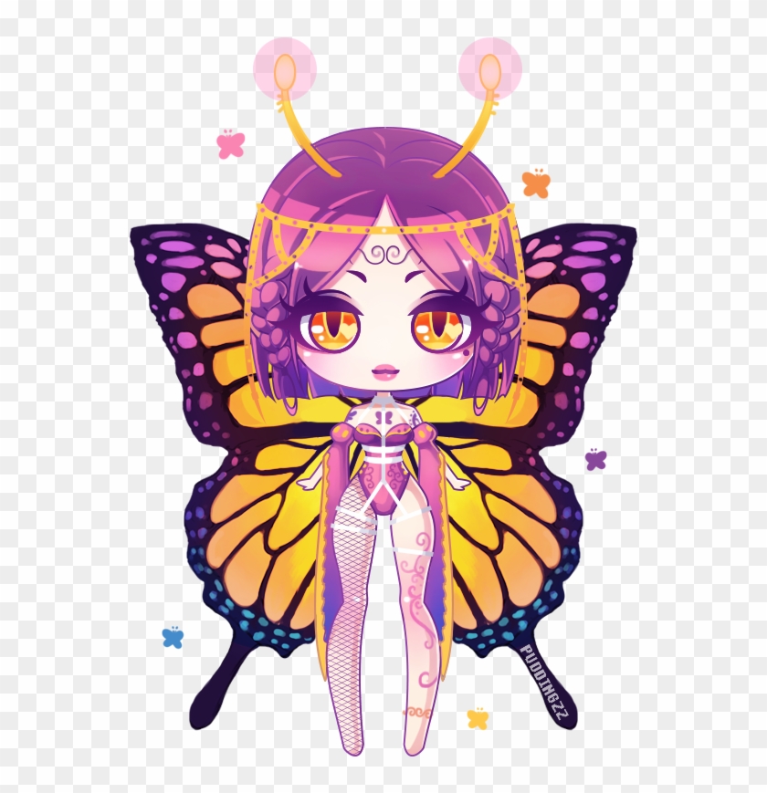 Chibi Butterfly Juvii By Puddingzz - Chibi Butterfly Juvii By Puddingzz #830929