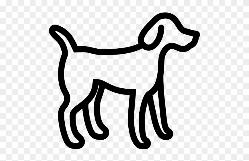 Dog Icon - Dog Icon Black And White #831402