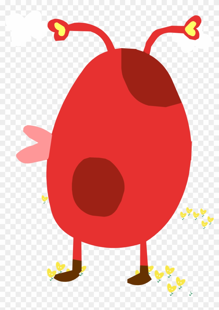 Insect Worm Cartoon - Red #831488