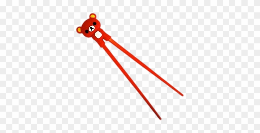 Download - Cute Rilakkuna Bear Plastic Chopsticks With Silicone #831544