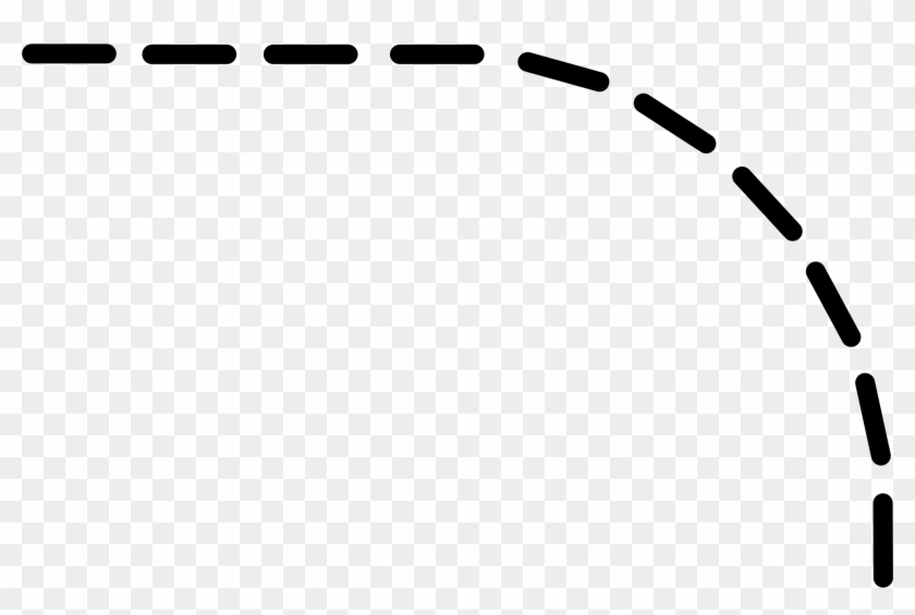 Big Image - Curved Dotted Line Png #831650