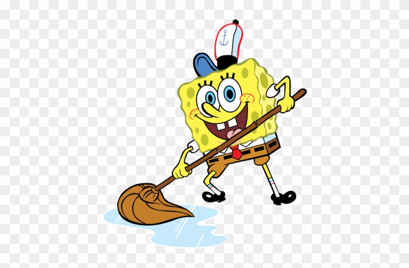 Unique Cartoon Sweeping Floor Spongebob Mops The Floor - Sweep The Floor Transparent #832795