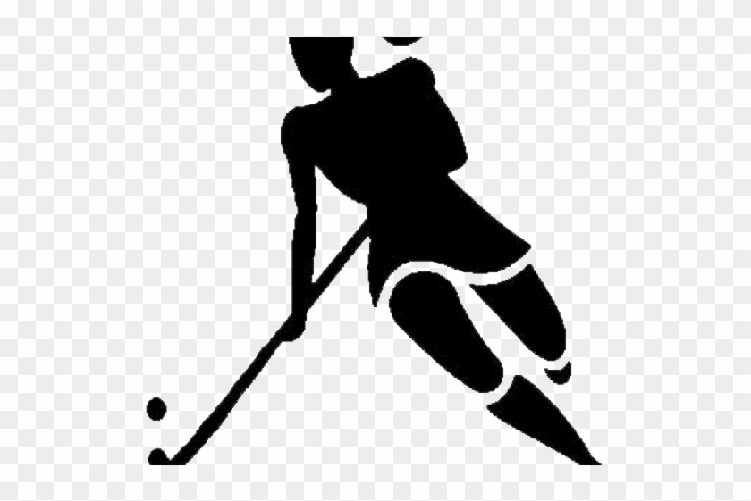 Field Hockey Clipart Transparent - Field Hockey Player Silhouette #833646