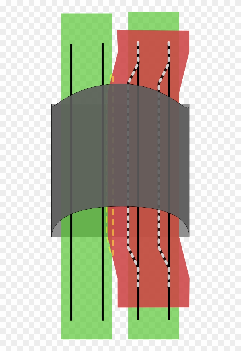 While Both Have Turnouts Switch-points At Either End - Graphic Design #833946