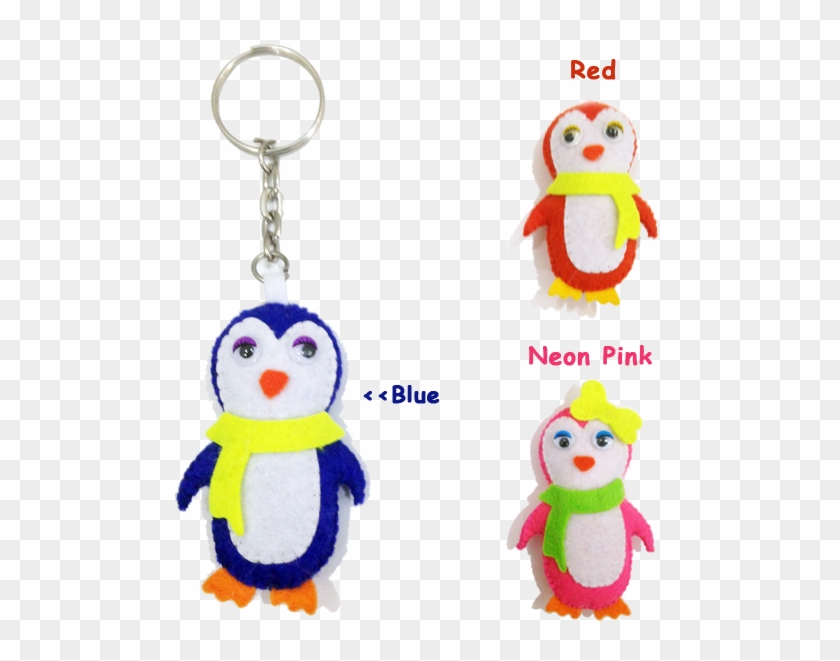 Christmas Penguin Felt Keychain - Christmas Day #834657
