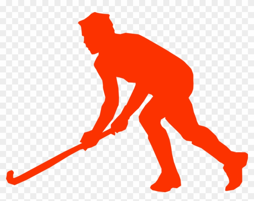 Grass Hockey Clip Art - Field Hockey Player Silhouette #835088