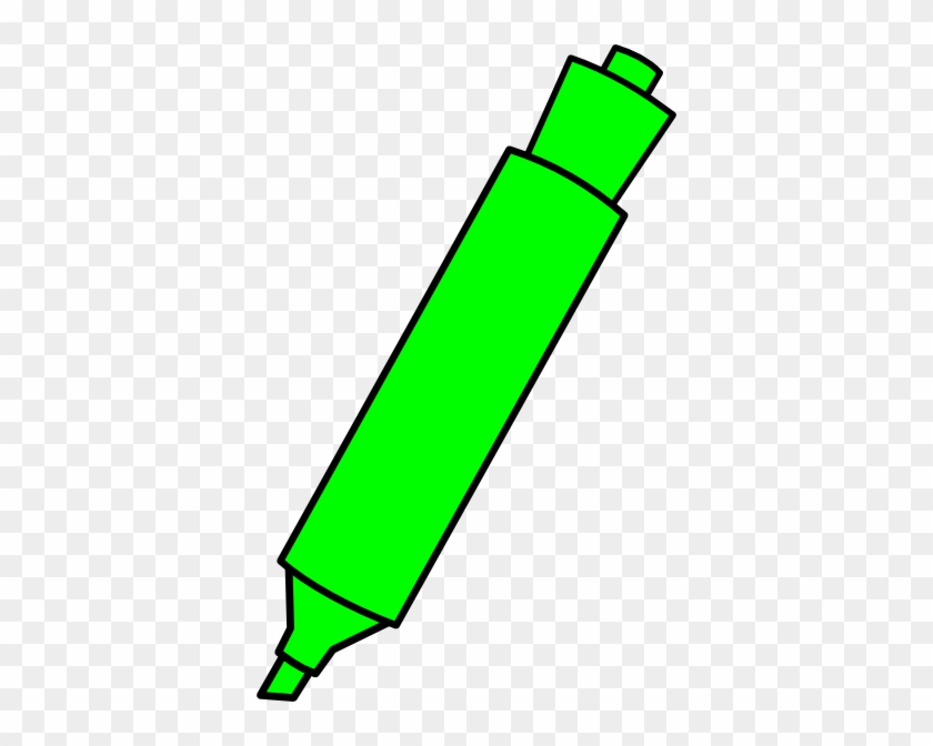 Green Highlighter Marker Clip Art At Clker - Pink And Green Highlighters #835232