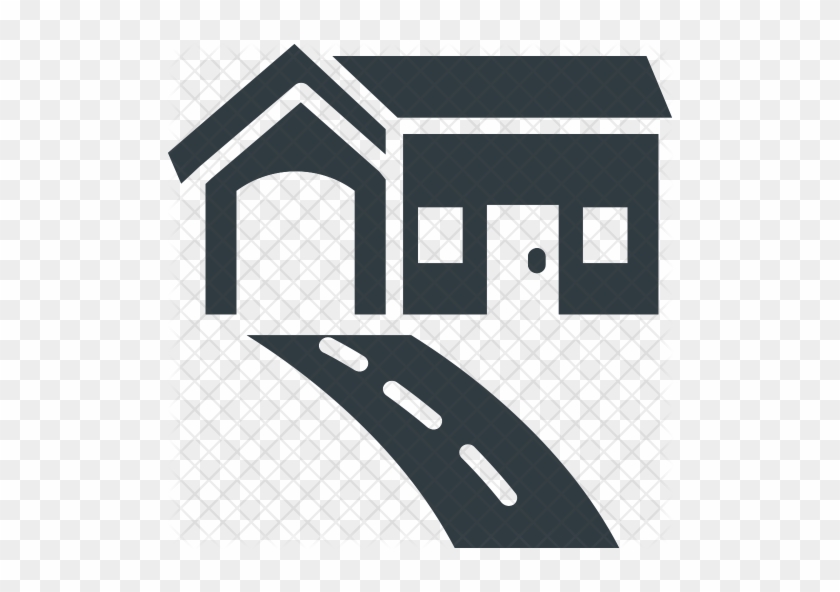 Luxury Icon - House With Driveway Png #835387