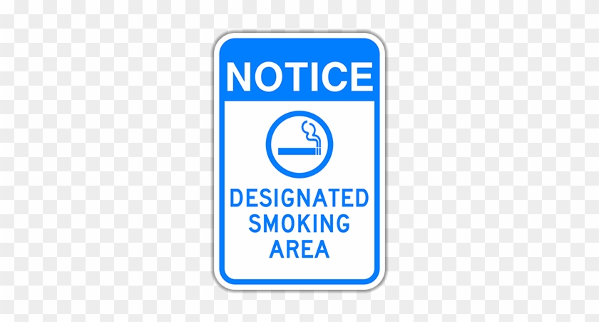 Dsa Designated Smoking Area - No Loitering Permitted In Parking Areas Sign, 18" X #836098