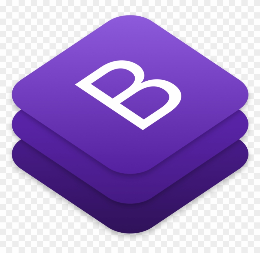 Bootstrap - Bootstrap 4 Logo Png #836351
