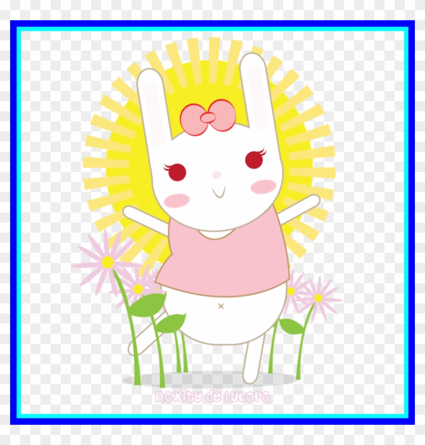 Rabbit Clipart Rabbit With Carrot Clipart Unbelievable - Cartoon #836367