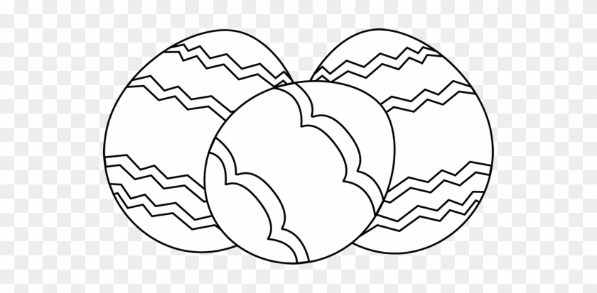 Three Black And White Easter Eggs - Printable Easter Free Coloring Pages #837270