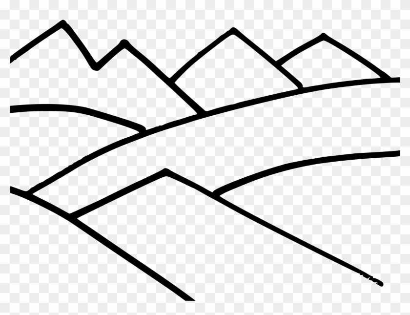 Drawn Mountain Transparent - Mountain Drawing Free Clipart #837388