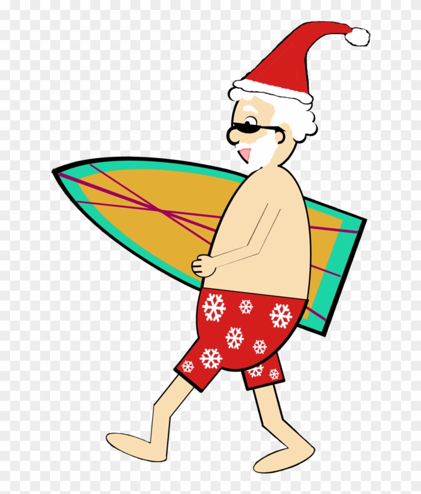 Santa At The Beach By Merriweather7a - Santa At The Beach By Merriweather7a #837608