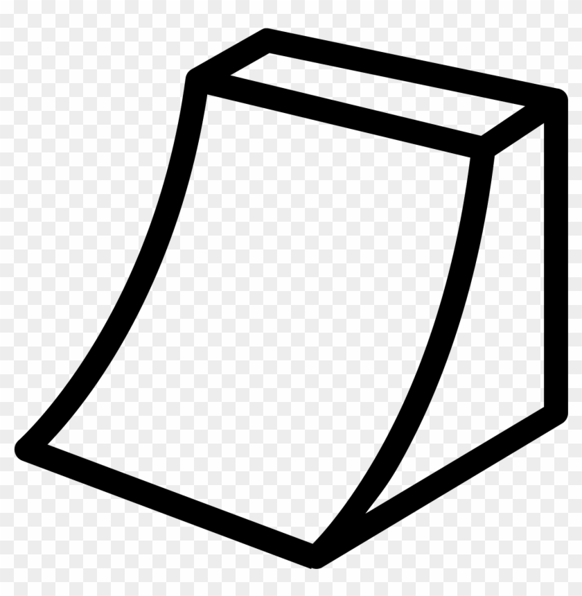 This Icon For Ramp Consists Of A Slightly Curved Rectangle - Skateboard Ramp Clip Art #839015