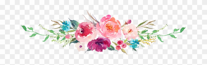 Floral Turquoise Pink Watercolor Bouquet Throw Pillow #839323