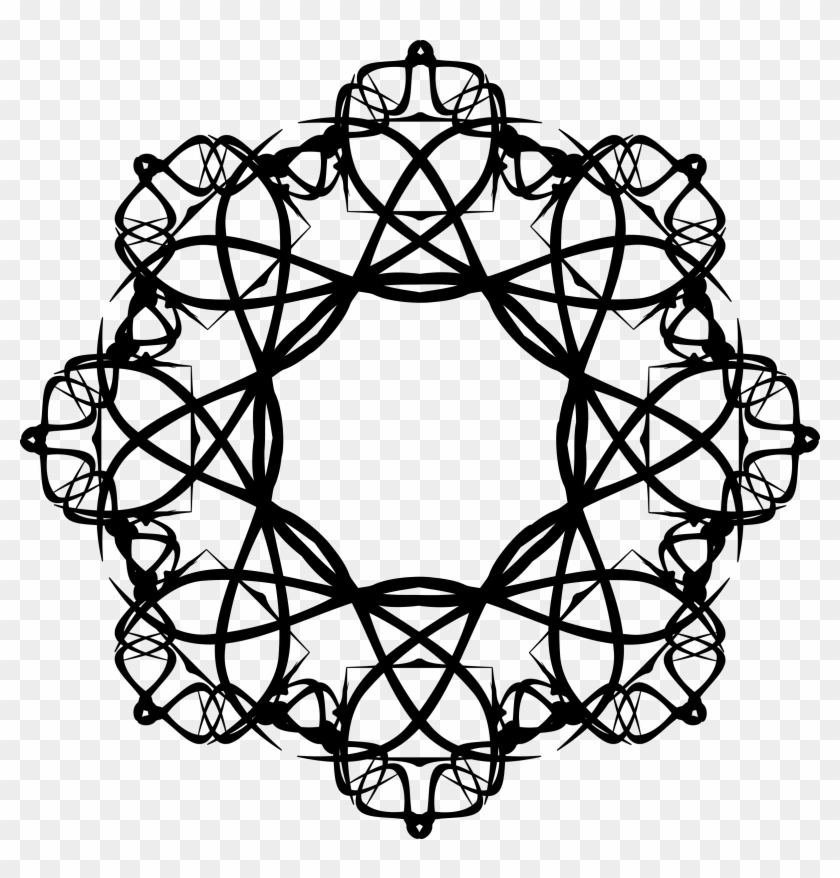 Big Image - Rosette Black And White #839652