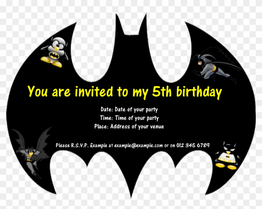 Card Batman Birthday Card Template, Birthday Card - Batman Birthday Invitation Templates #839797