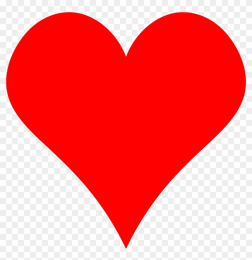Plain Red Heart Shape By Gr8dan - Love Heart #840057