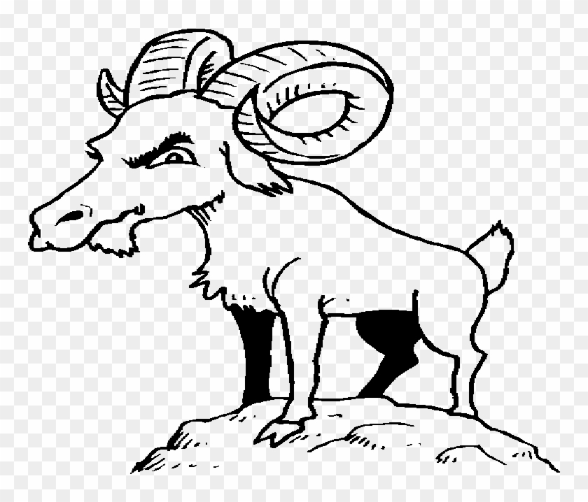 Billy Goat Gruff Colouring Pages - Big Billy Goats Gruff #840139