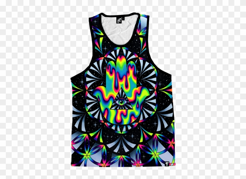 Trippy Hamsa Unisex Tank Top - Trippy Hamsa #840349
