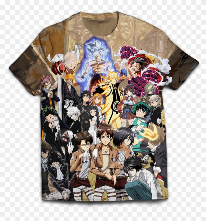 T Shirt - Attack On Titan 1000 Piece The Strongest Lineup 1000 #840375