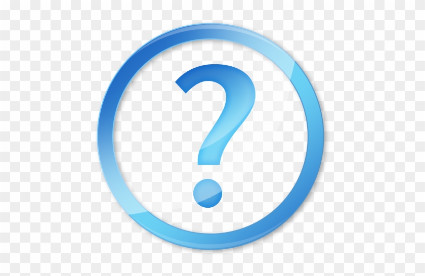 Questions Icon Png - Blue Question Mark Icon #840421