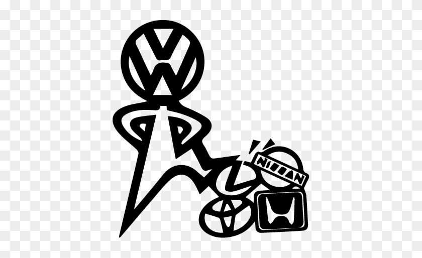 Vw Stomping Competition Vinyl Sticker - Volkswagen Stickers #840809