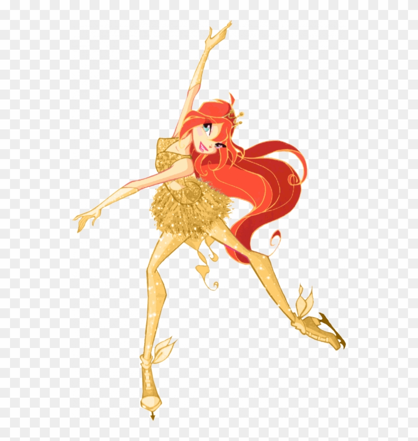 Bloom Gold Ice Skating Outfit By Supremechaos918 - Winx On Ice Bloom #842220