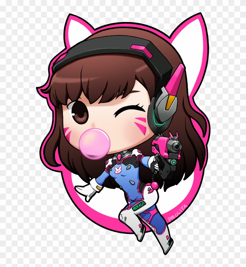Watching Overwatch - Overwatch D Va Chibi #842464