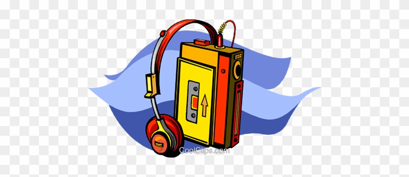 Walkman Royalty Free Vector Clip Art Illustration - Walkman Clipart Png #842938