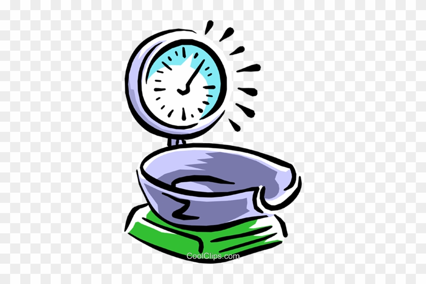 Weight Scale Royalty Free Vector Clip Art Illustration - Tool To Measure Mass #843170