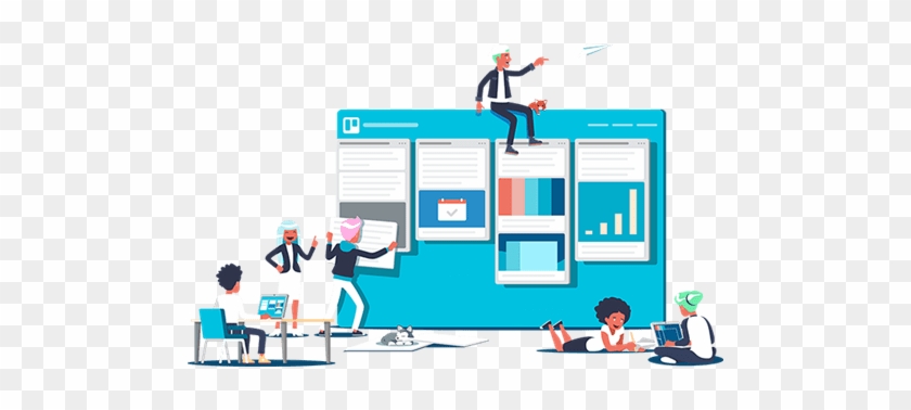 Between Creating Online Courses, Blogging And Vlogging, - Trello Illustration #843203
