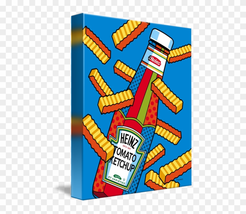 Ketchup Bottle With French Fries Flying Thinking #843256