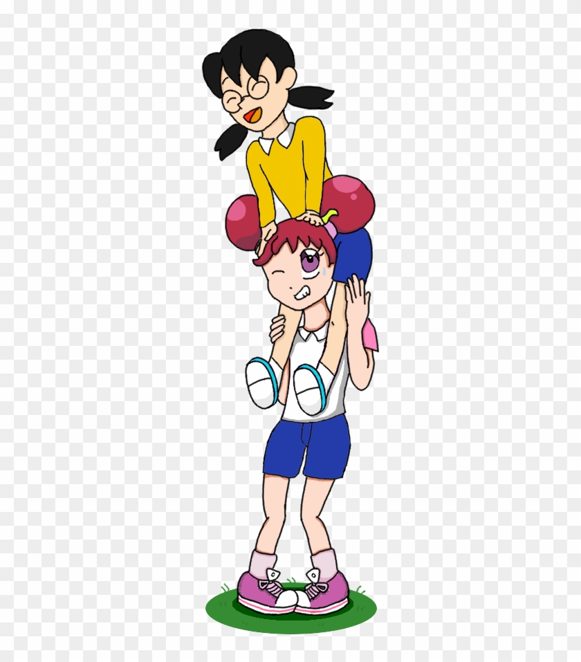 Shoulder Ride Request By Vampirequeeneffeffia - Cartoon #843455