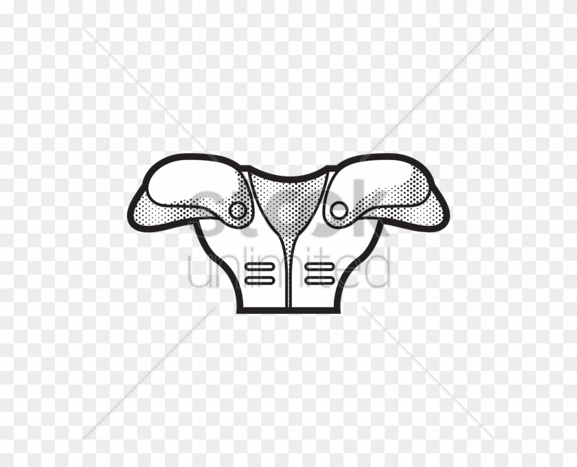 Shoulder Pad Vector Image - Shoulder Pad Vector Image #843469