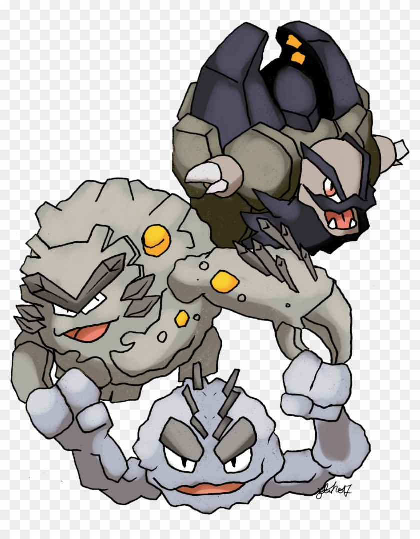 Alola Alolan Geodude Geodude Alolan Graveler Graveler - Cartoon #843581