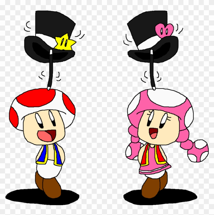 Pokegirlrules Tap Dancing With Toad And Toadette By - Toad And Toadette In Mirror #843876