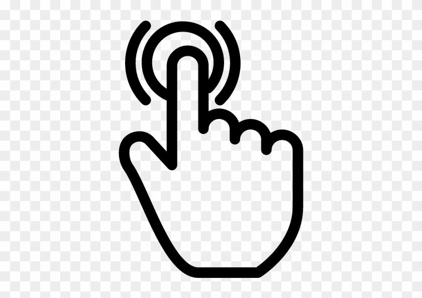 Tap-icon - Arrow Finger Png #843990