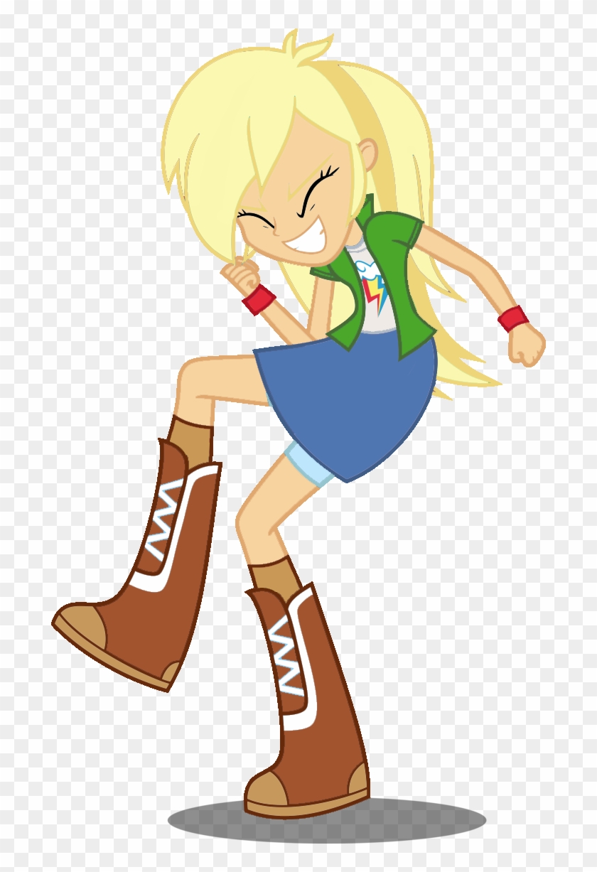 Applejack Species Earth Pony - Mlp Eqg Rainbow Dash And Applejack #844111